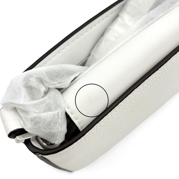 MICHAEL Michael Kors Bryant Small Convertible Crossbody Pouchette in Optic White - Picture 10 of 10